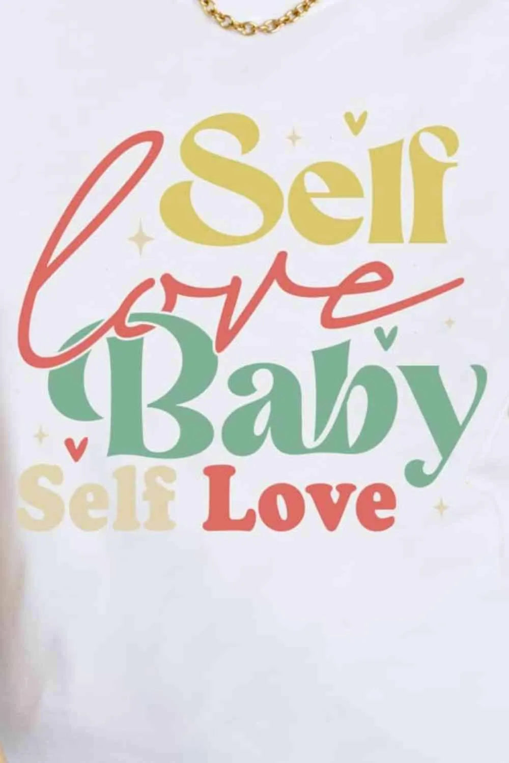 Simply Love SELF LOVE BABY SELF LOVE Graphic Cotton T-Shirt Women's T-Shirts - Tophatter Daily Deals