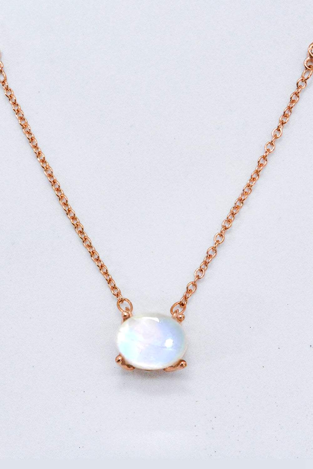 Geometric Moonstone Pendant Necklace Moonstone One Size Moonstone - Tophatter Daily Deals