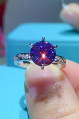 Nice To Meet You 2 Carat Moissanite 925 Sterling Silver Ring Moissanite - Tophatter Daily Deals