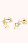 Moissanite 925 Sterling Silver Star Shape Earrings Moissanite - Tophatter Daily Deals