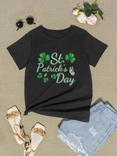 ST. PATRICK'S DAY Round Neck T-Shirt Women's T-Shirts - Tophatter Daily Deals
