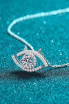 Moissanite Evil Eye Pendant 925 Sterling Silver Necklace Moissanite - Tophatter Daily Deals