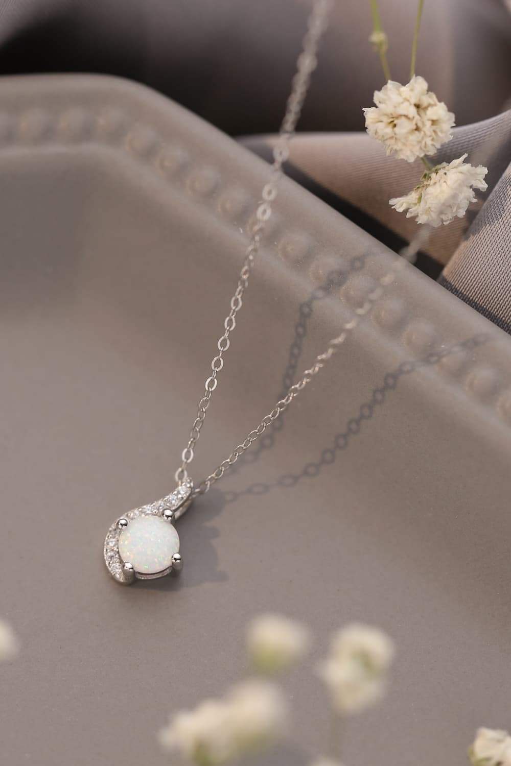 Sweet Beginnings Opal Pendant Necklace Opal - Tophatter Daily Deals