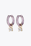 Zircon Huggie Drop Earrings Earrings - Tophatter Daily Deals