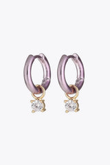 Zircon Huggie Drop Earrings Earrings - Tophatter Daily Deals