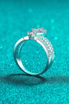 925 Sterling Silver Moissanite Crown Ring Moissanite - Tophatter Daily Deals