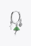 925 Sterling Silver Multi-Charm Drop Earrings Earrings - Tophatter Daily Deals