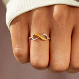 Feather 925 Sterling Silver Zircon Ring Rings - Tophatter Daily Deals