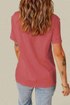 Distressed Round Neck Tee Women's T-Shirts - Tophatter Daily Deals