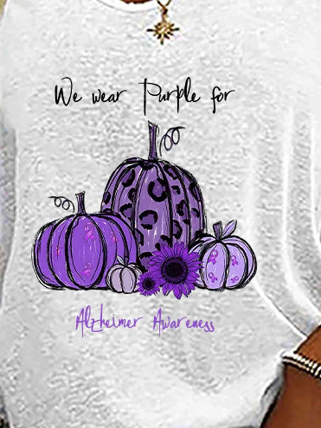 Full Size Pumpkin Graphic V-Neck T-Shirt Women's T-Shirts - Tophatter Daily Deals