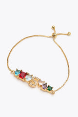 K to T Zircon Bracelet Bracelets - Tophatter Daily Deals