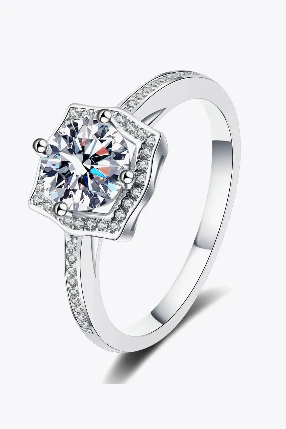 Embrace The Joy 1 Carat Moissanite Ring Moissanite - Tophatter Daily Deals