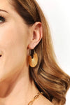 Adored Ribbed Stainless Steel Earrings Earrings - Tophatter Daily Deals