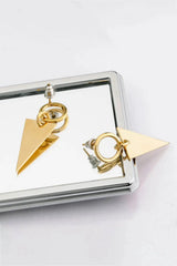 Stainless Steel Triangle Dangle Earrings Earrings - Tophatter Daily Deals