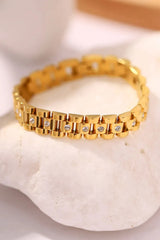 18K Gold-Plated Watch Band Bracelet Bracelets - Tophatter Daily Deals