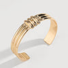 Gold-Plated Alloy Cuff Bracelet Bracelets - Tophatter Daily Deals