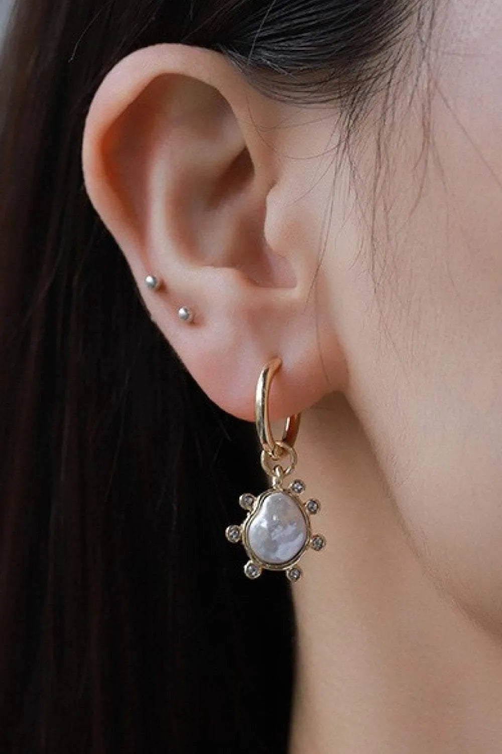 Rhinestone Decor Drop Earrings Earrings - Tophatter Daily Deals