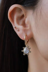 Rhinestone Decor Drop Earrings Earrings - Tophatter Daily Deals