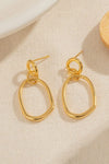 18K Gold-Plated Dangle Earrings Earrings - Tophatter Daily Deals