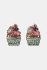 Cupcake Shape Acrylic Dangle Earrings Multicolor One Size Earrings - Tophatter Daily Deals