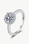 Ready To Flaunt Moissanite Ring Silver Moissanite - Tophatter Daily Deals