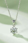 1 Carat Moissanite 925 Sterling Silver Necklace Moissanite - Tophatter Daily Deals