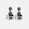 Turquoise Decor Cactus Alloy Earrings Earrings - Tophatter Daily Deals