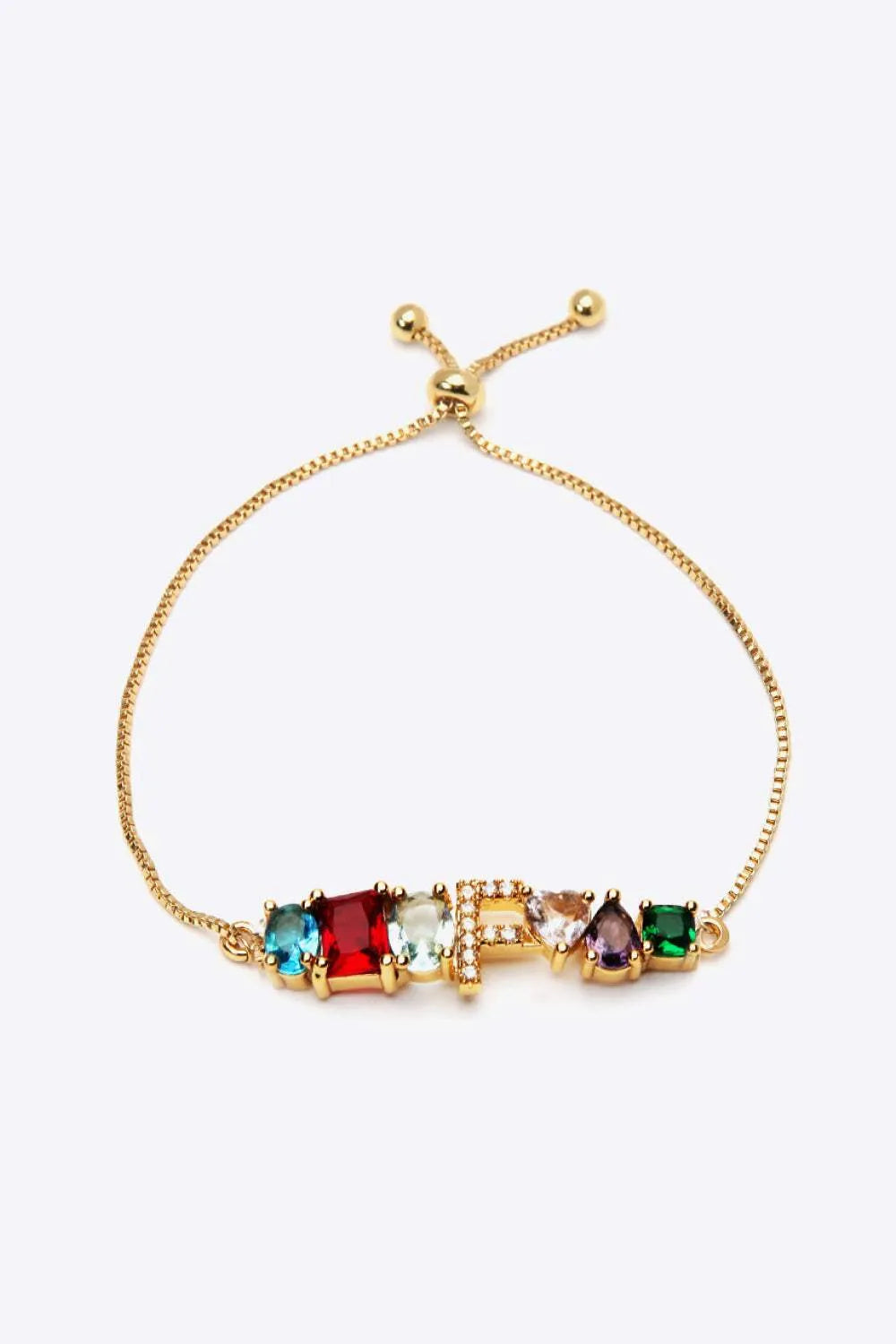 A to J Zircon Bracelet Bracelets - Tophatter Daily Deals