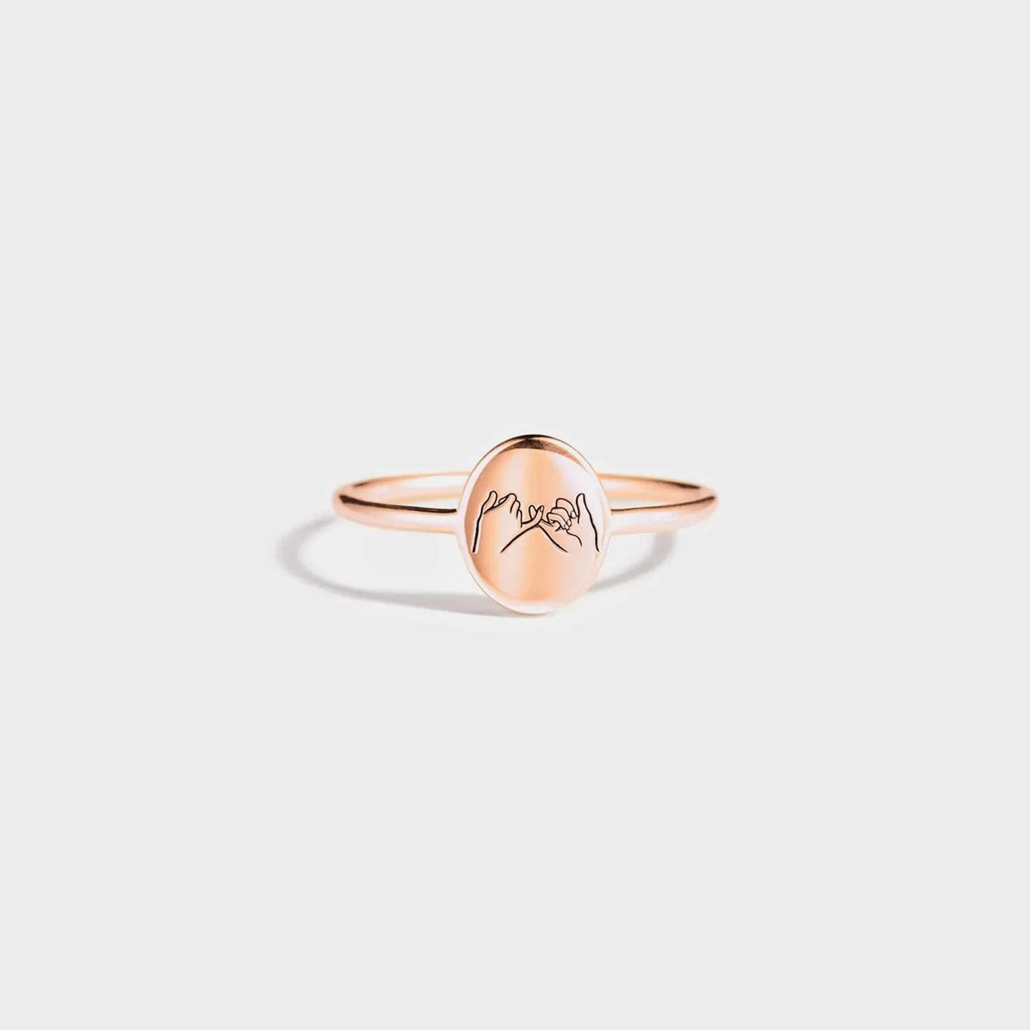 925 Sterling Silver Engraved Ring Rose Gold Rings - Tophatter Daily Deals