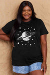 Simply Love Full Size Planet Graphic Cotton T-Shirt Women's T-Shirts - Tophatter Daily Deals