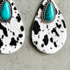 Artificial Turquoise Teardrop Earrings Earrings - Tophatter Daily Deals