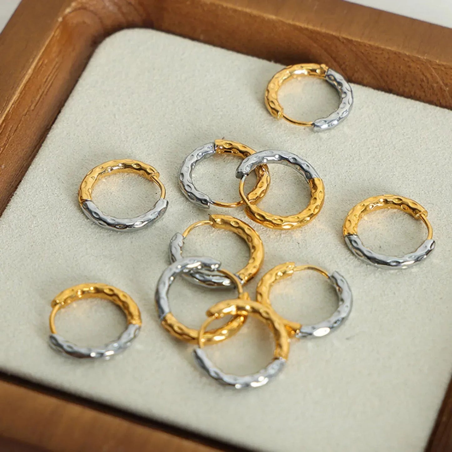 18K Gold-Plated Huggie Earrings Earrings - Tophatter Daily Deals