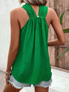 Ruched Grecian Sleeveless Blouse Blouses - Tophatter Daily Deals