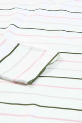 Striped Dropped Shoulder V-Neck Top Women's T-Shirts - Tophatter Daily Deals