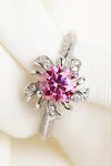 1 Carat Moissanite Flower-Shaped Ring Moissanite - Tophatter Daily Deals