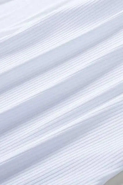 Lace Trim Ribbed Top Blouses - Tophatter Daily Deals