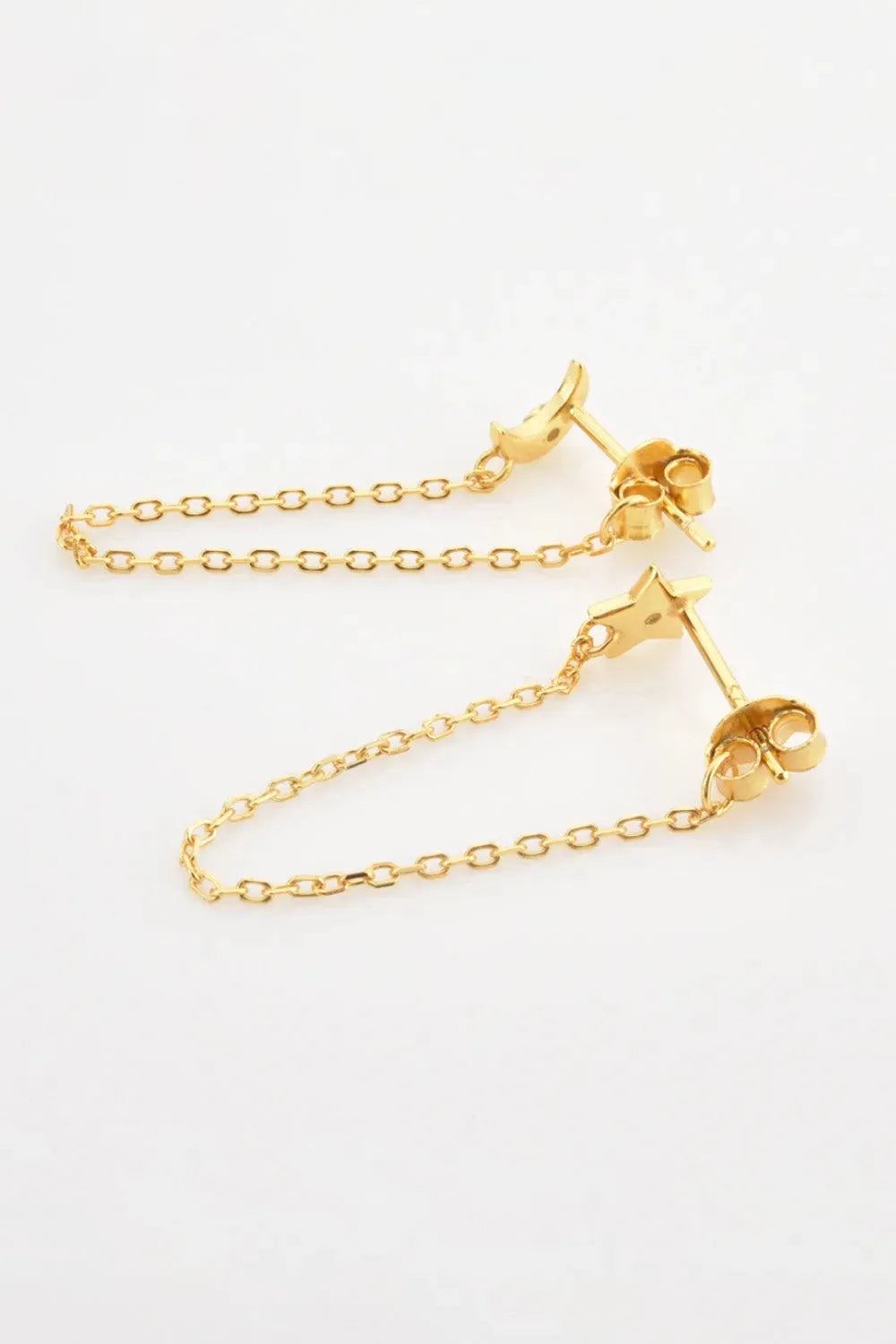 Zircon Star and Moon Mismatched Earrings Earrings - Tophatter Daily Deals