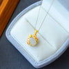 Seven-Star Ladybug Natural Stone Pendant Necklace Necklaces - Tophatter Daily Deals