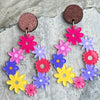 Floral Teardrop Earrings Style A One Size Earrings - Tophatter Daily Deals