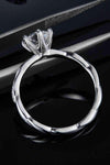 1 Carat Moissanite 925 Sterling Silver Ring Moissanite - Tophatter Daily Deals