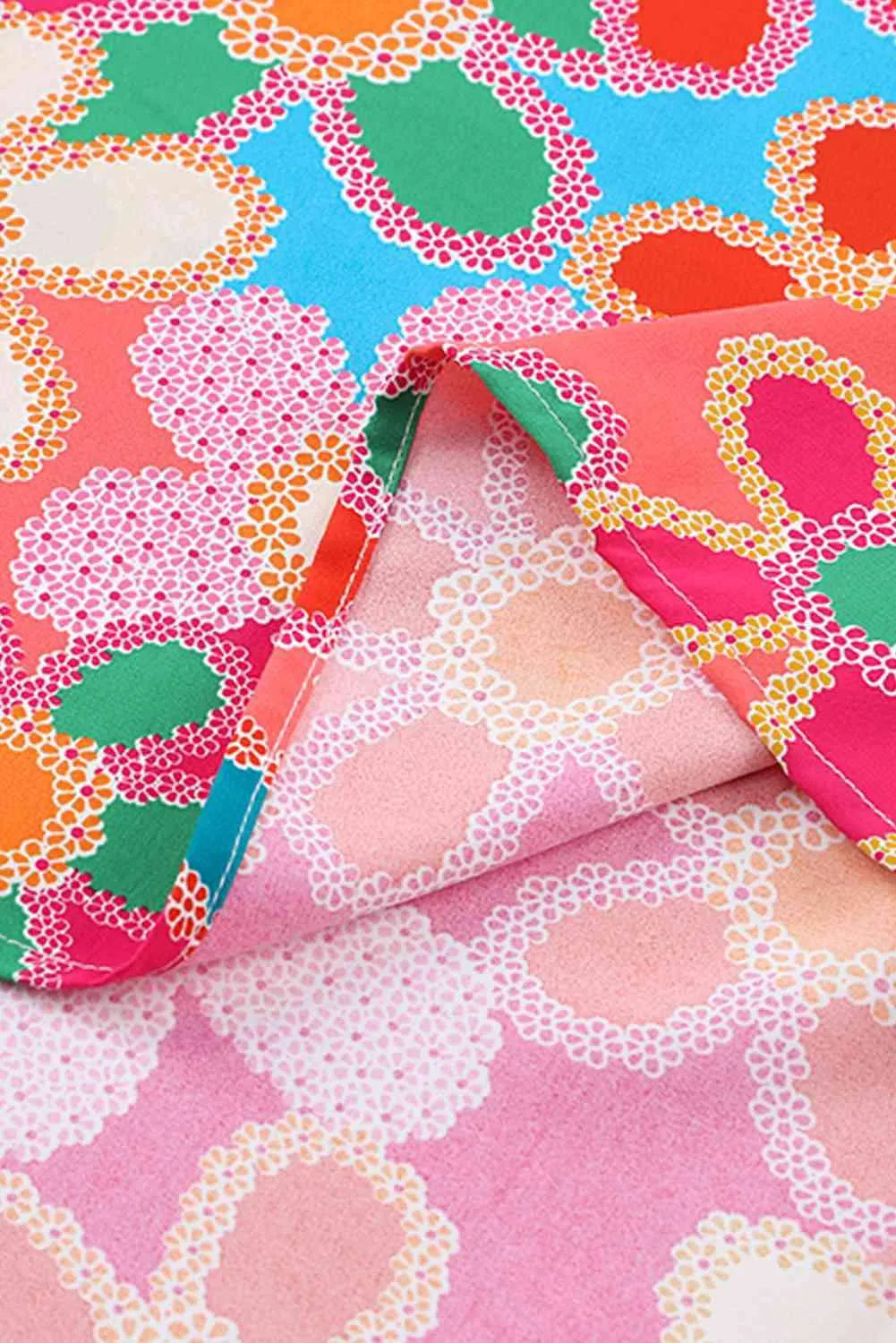 High-Low V-Neck Short Sleeve Blouse Blouses - Tophatter Daily Deals