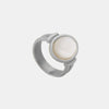 Titanium Steel White Sea Shell Ring Rings - Tophatter Daily Deals