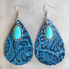 Artificial Turquoise Teardrop Earrings Teal One Size Earrings - Tophatter Daily Deals