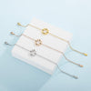 Stainless Steel Pierced Rhinestone Bracelet Bracelets - Tophatter Daily Deals