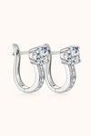 2 Carat Moissanite 925 Sterling Silver Earrings Moissanite - Tophatter Daily Deals