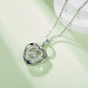 Moissanite 925 Sterling Silver Heart Necklace Moissanite - Tophatter Daily Deals