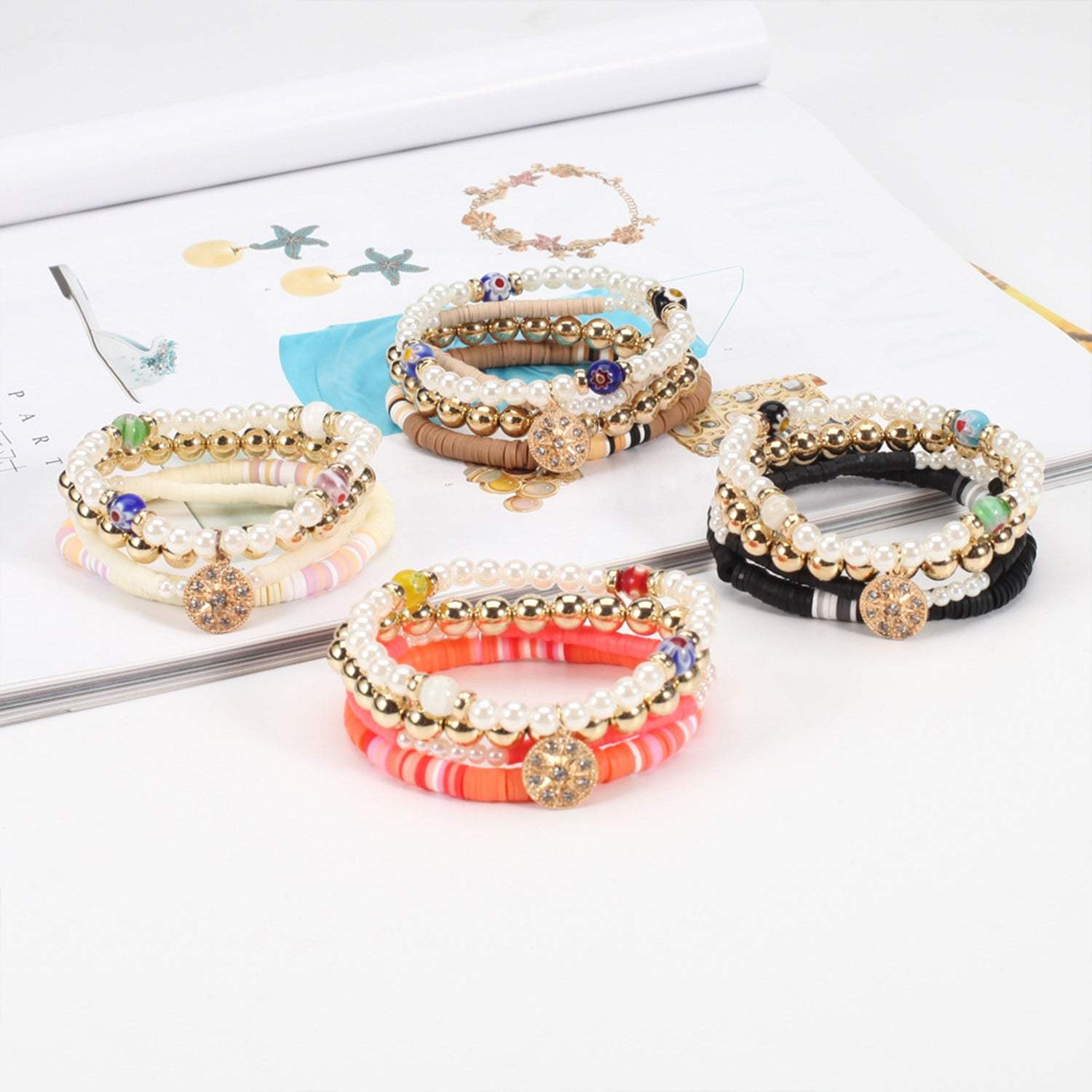 Soft Pottery Bead Bracelet Bracelets - Tophatter Daily Deals