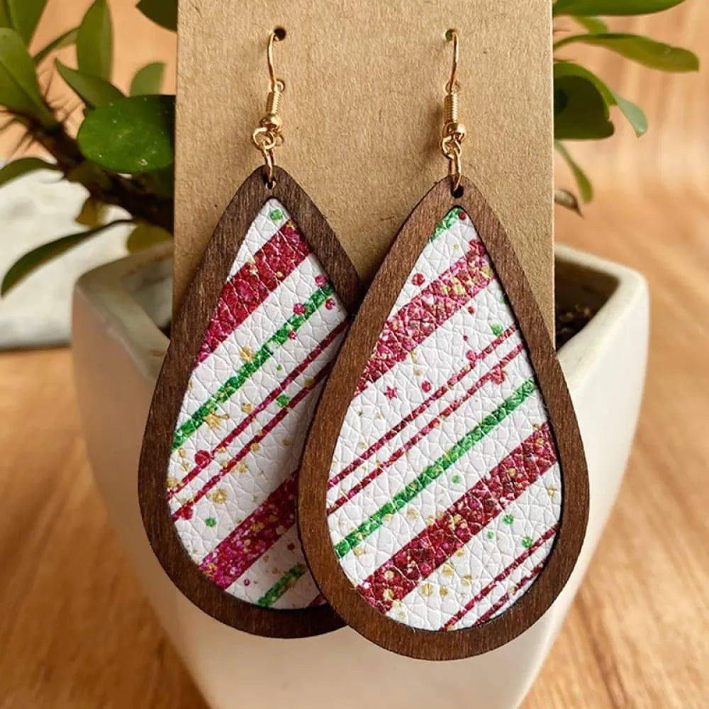 PU Teardrop Earrings Style E One Size Earrings - Tophatter Daily Deals