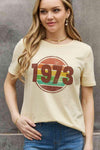 Simply Love Simply Love Full Size 1973 Graphic Cotton Tee Women's T-Shirts - Tophatter Daily Deals