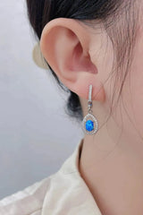 Opal Pear Shaped Drop Earrings Opal - Tophatter Daily Deals